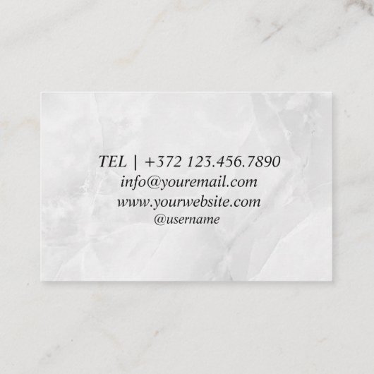 Carte de visite pour entreprise de planification d (Dos)