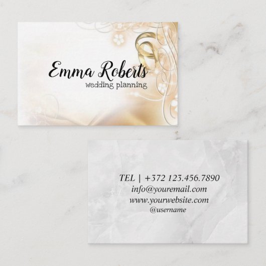 Carte de visite pour entreprise de planification d (Devant / Derrière)