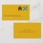 Carte de visite pour entreprise de rénovation de m (Devant / Derrière)