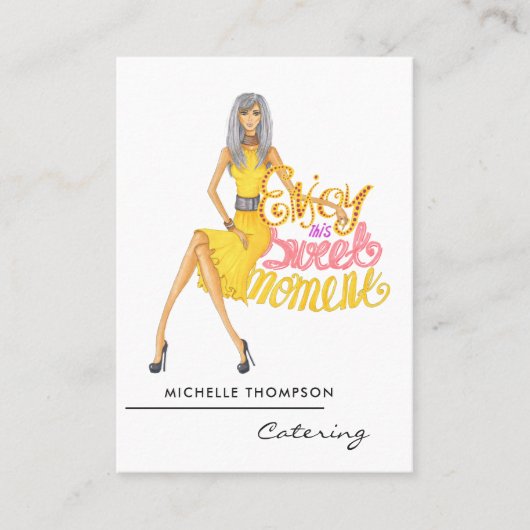 Carte de visite pour entreprise de restauration (Devant)