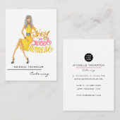 Carte de visite pour entreprise de restauration (Devant / Derrière)