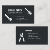 Carte de visite pour entreprise de services de bri (Devant / Derrière)