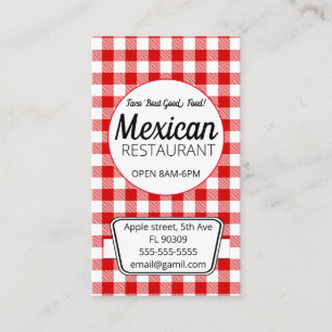 Carte de visite pour entreprise de tacos, fruits e