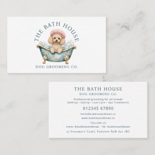 Carte de visite pour entreprise de toilettage de C