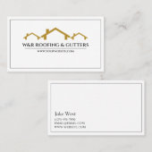 Carte de visite pour entreprise de toiture et de g (Devant / Derrière)