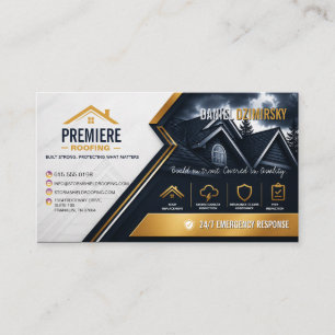 Carte de visite pour entreprise de toiture et de r