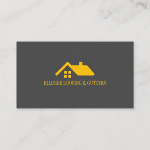 Carte de visite pour entreprise de toiture gouttiè