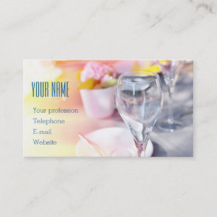 Carte de visite pour entreprise de traiteur de mar