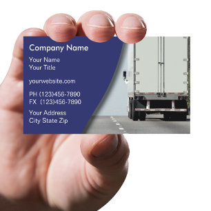 Carte de visite pour entreprise de transport
