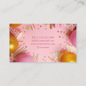 Carte de visite pour entreprise d'organisation de (Dos)