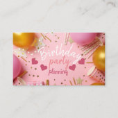 Carte de visite pour entreprise d'organisation de (Devant)