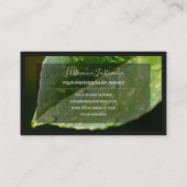 Carte De Visite Pour experts floraux et fleuristes professionnels  (Dos)