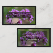 Carte De Visite Pour experts floraux et fleuristes professionnels (Devant / Derrière)