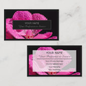 Carte De Visite Pour experts floraux et fleuristes professionnels (Devant / Derrière)