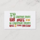 Carte De Visite Pour faire les sciences atmosphériques (Dos)