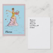 Carte de visite pour fleuriste (Devant / Derrière)