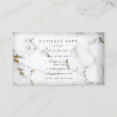 Carte De Visite Pour Gaayu Golden White Gris Marble Vip (Dos)