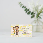 Carte de visite pour garde d'enfants (Debout devant)
