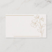 Carte de visite pour gestionnaire (Dos)