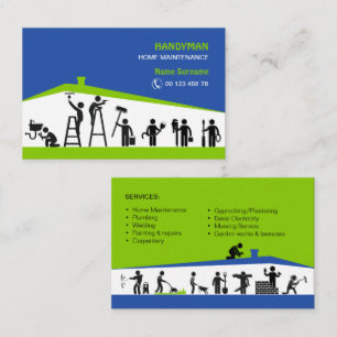 Carte de visite pour homme à tout faire et entreti