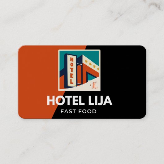 Carte de visite POUR HÔTEL (Devant)