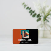 Carte de visite POUR HÔTEL (Debout devant)