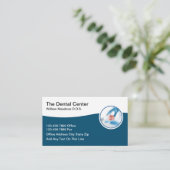 Carte de visite pour implants dentaires et prothès (Debout devant)