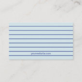 Carte de visite pour instructeur de natation moder (Dos)