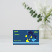 Carte de visite pour instructeur de plongée (Debout devant)