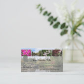 Carte de visite pour jardin, parc, loisirs (Debout devant)