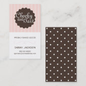 Carte de visite pour la boulangerie/les (Devant / Derrière)