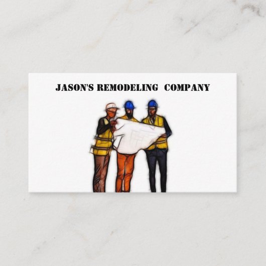 CARTE DE VISITE POUR LA CONSTRUCTION (Devant)