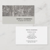 Carte de visite pour la construction handyman serv (Devant / Derrière)