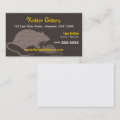 Carte de visite pour la dératisation (Devant / Derrière)