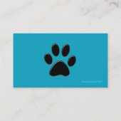 Carte de visite pour la garde d'animaux (Dos)