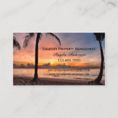 Carte de visite pour la gestion de biens de vacanc (Devant)