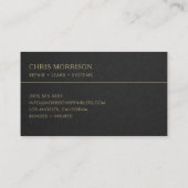 Carte de visite pour la réparation d'irrigation (Dos)