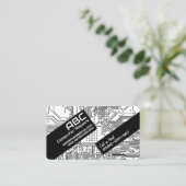 Carte de visite pour la réparation d'ordinateurs / (Debout devant)