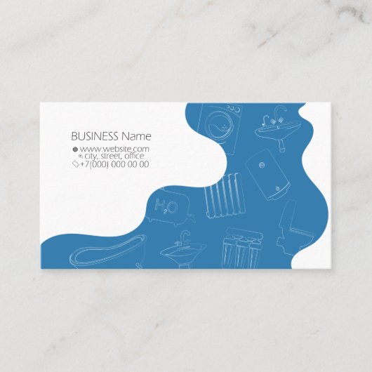 Carte de visite pour la réparation et le service d (Devant)