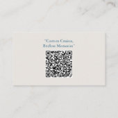 Carte de visite pour la réservation de croisières  (Dos)