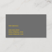 Carte de visite pour la vente, l'installation et l (Dos)