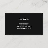 Carte de visite pour la vente, l'installation et l (Dos)