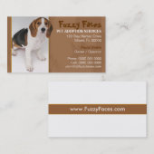Carte de visite pour l'adoption d'animaux (Devant / Derrière)