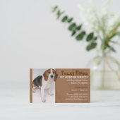 Carte de visite pour l'adoption d'animaux (Debout devant)