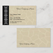 Carte de visite pour l'artiste (Devant / Derrière)