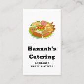 Carte de visite pour le catering Black & White (Devant)
