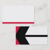 carte de visite pour le déplacement (Devant / Derrière)