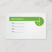 carte de visite pour le diététicien de pratique (Dos)