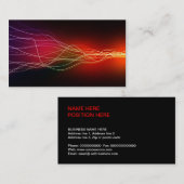 carte de visite pour le DJ, électricien, club, (Devant / Derrière)