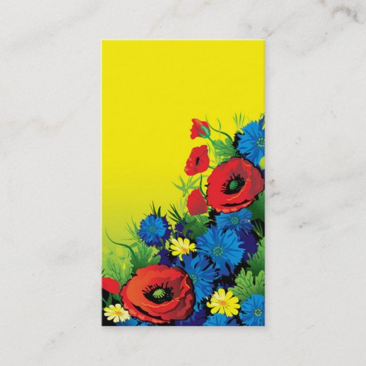 carte de visite pour le fleuriste (Devant)